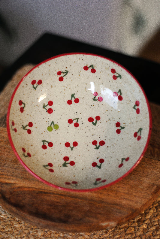 Miska wiśnie malowana