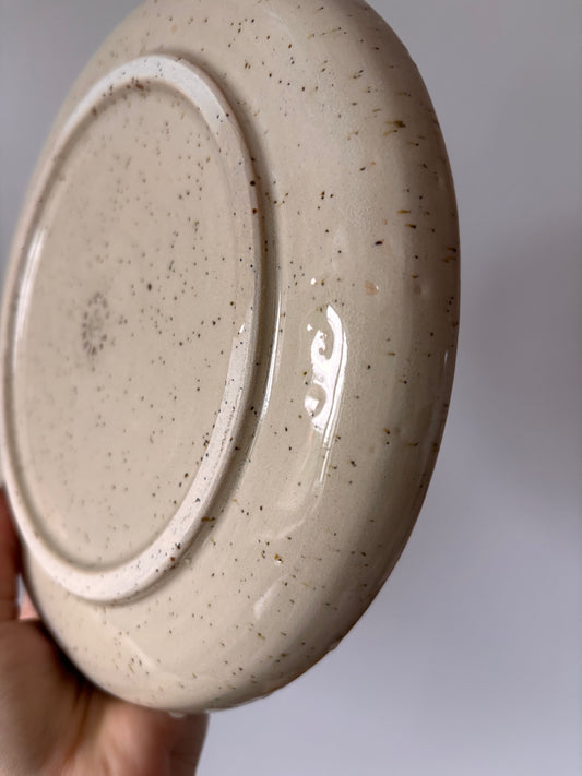 Talerz wiśnie z kwiatami [pestka]